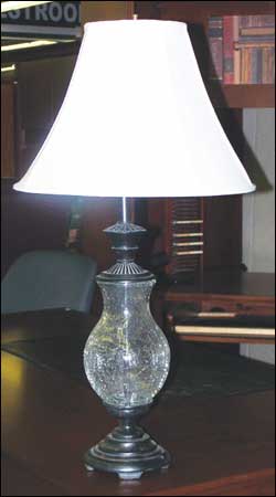 Lamps & Accessories | Glass & Metal Table Lamp